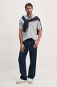 Бавовняне поло Lacoste L1264 сірий AW24