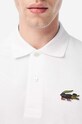 Хлопковое поло Lacoste x Netflix PH7057 белый SS23