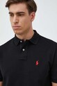 Дрехи Памучна тениска с яка Polo Ralph Lauren 710782592 черен
