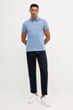 Бавовняне поло Polo Ralph Lauren 710842621 блакитний AW25