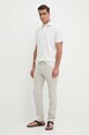 Polo Ralph Lauren polo z domieszką lnu 710900790 beżowy SS24
