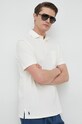 Polo tričko se lněnou směsí Polo Ralph Lauren béžová 710900790