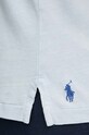 Поло з домішкою льону Polo Ralph Lauren 710900790 блакитний
