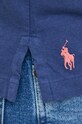Поло з домішкою льону Polo Ralph Lauren 710900790 темно-синій