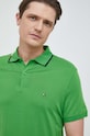 Tommy Hilfiger polo zielony MW0MW30776.PPYX