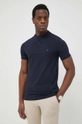 granatowy Tommy Hilfiger polo bawełniane