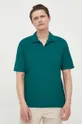 πράσινο Βαμβακερό μπλουζάκι πόλο Sisley