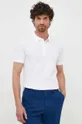λευκό Βαμβακερό μπλουζάκι πόλο Sisley