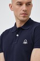 United Colors of Benetton polo bawełniane granatowy 3089J3178.016.