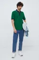 Βαμβακερό μπλουζάκι πόλο United Colors of Benetton πράσινο