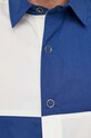 Хлопковая рубашка United Colors of Benetton 5EDZUQ01Z.901 тёмно-синий