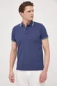 μπλε Βαμβακερό μπλουζάκι πόλο Geox Ανδρικά