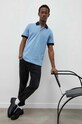 Хлопковое поло Bruuns Bazaar Raul Gonzales BBM1556 голубой SS23