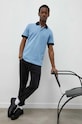 Хлопковое поло Bruuns Bazaar Raul Gonzales BBM1556 голубой SS23