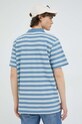 Odzież Wrangler polo bawełniane W7BPKF84Z niebieski