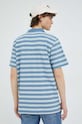 Odzież Wrangler polo bawełniane W7BPKF84Z niebieski