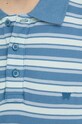 Wrangler polo bawełniane W7BPKF84Z niebieski