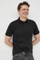BOSS polo bawełniane bawełna czarny 50486953