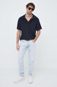 Tommy Hilfiger tricou polo UM0UM02789.PPYX bleumarin SS23