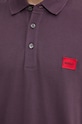 Хлопковое поло HUGO фиолетовой 50490770