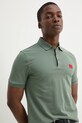 HUGO polo bawełniane zielony 50490770