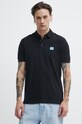 HUGO polo bawełniane 50490770 czarny SS25