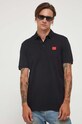 Pamučna polo majica HUGO crna 50490770