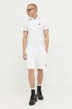 HUGO polo bawełniane 50490775 biały SS25