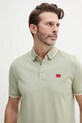 HUGO polo bawełniane zielony 50490775
