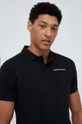 czarny Peak Performance polo bawełniane