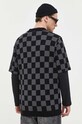Îmbrăcăminte Vans polo de bumbac VN000038KOU1 negru
