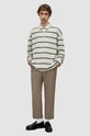 Odzież AllSaints polo bawełniane ARDEN LS POLO MD033Y szary