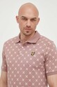 Lyle & Scott polo bawełniane różowy SP1802V.W868
