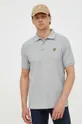 siva Polo majica Lyle & Scott Muški