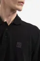 μαύρο Βαμβακερό μπλουζάκι πόλο Neil Barett Music Bolt Polo
