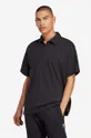 black adidas Originals cotton polo shirt Essentials Men’s