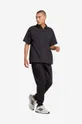 Βαμβακερό μπλουζάκι πόλο adidas Originals Essentials μαύρο