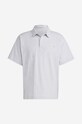 adidas Originals cotton polo shirt gray IC5120