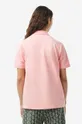 pink Lacoste cotton polo shirt
