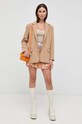 Guess spódnica W3GD63.WDW52 pomarańczowy SS23