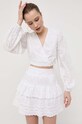 Бавовняна спідниця Guess білий W3GD86.WFCL0