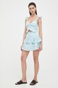 Бавовняна спідниця Guess W3GD86.WFCL0 блакитний SS23