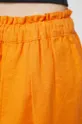oranžová Ľanová sukňa Abercrombie & Fitch