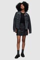 Îmbrăcăminte AllSaints fusta de piele WL107X negru