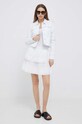 Pepe Jeans fusta din bumbac Prana PL901042.800 alb SS23