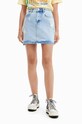 Τζιν φούστα Desigual 23SWFD08 μπλε SS23