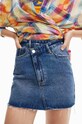 Îmbrăcăminte Desigual fustă din denim 23SWFD16 bleumarin