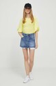 Τζιν φούστα Sisley 4YO7L0018.901 μπλε SS23
