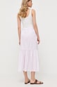 Max Mara Leisure spódnica bawełniana 2331010136600 biały SS23