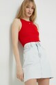 Džínová sukně Tommy Jeans mini modrá DW0DW15624.PPYX